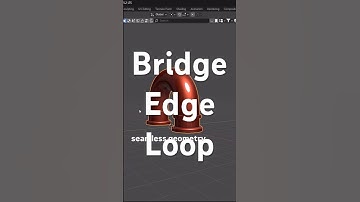 Take your Blender workflow to the next level with bridge edge loops #blendertip #blendertrick