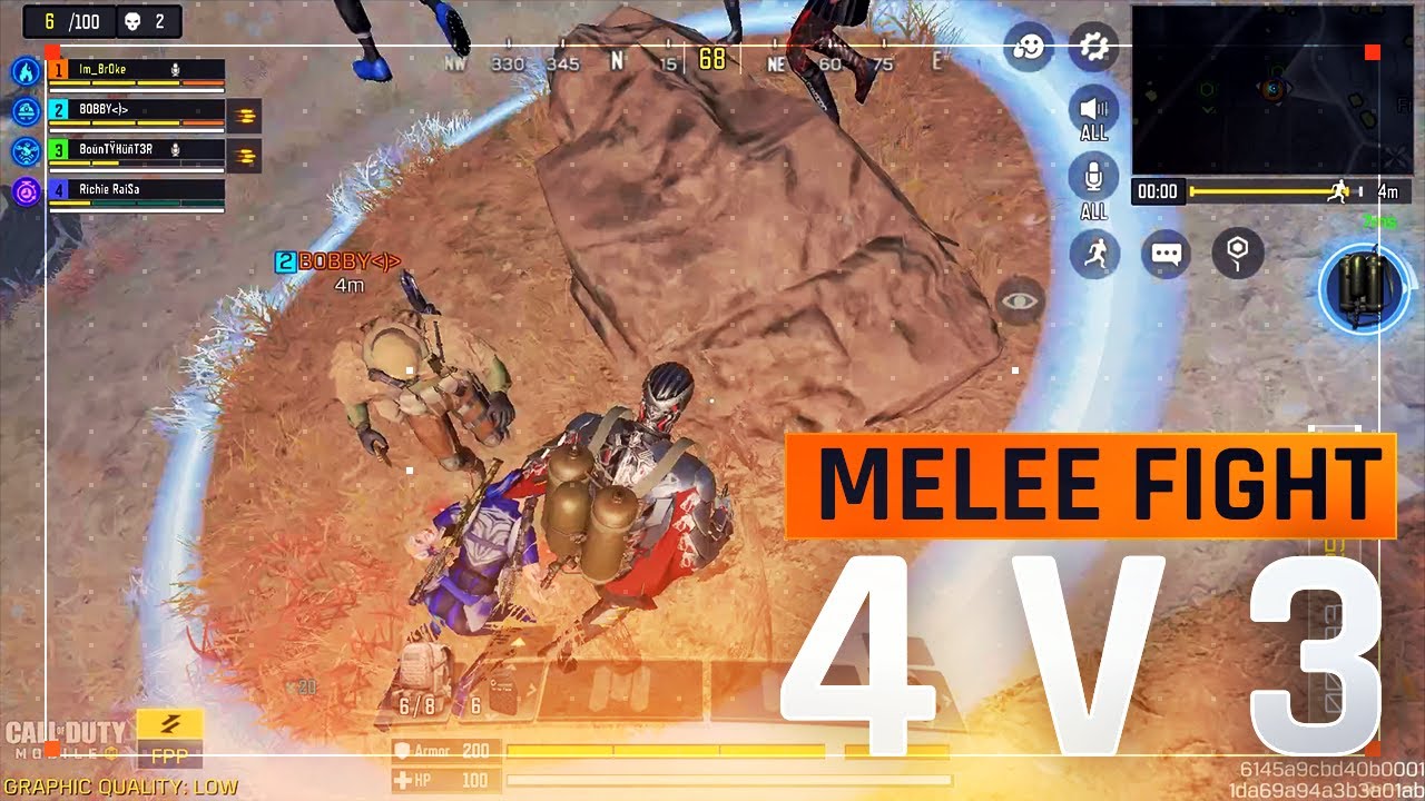 The Unexpected 4v3 Melee Fight - CODM - YouTube