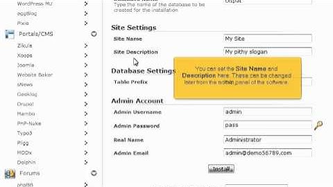 How to install Textpattern from Softaculous