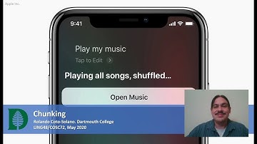 Chunking (Accelerated Computational Linguistics 2020.W07.12)