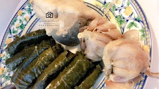 طريقة تحضير اليبرق (ورق عنب باللحم) How to make stuffed grape leaves