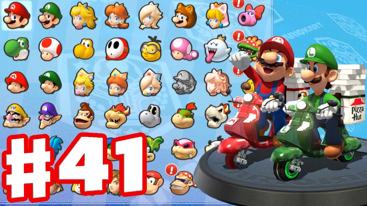 Mario Kart 8 Deluxe Switch Part 41 - Mario and Luigi Drive Pizza