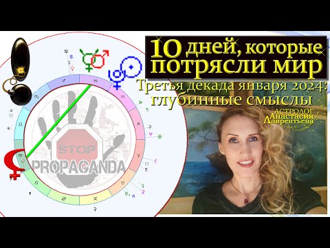 10 дней, которые потрясут мир?! Третья декада января 2024