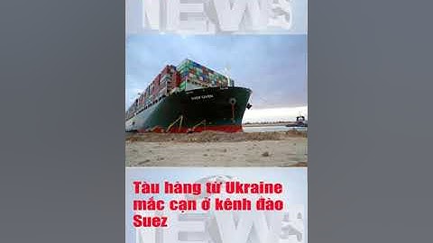 Chưa rõ nguyên nhân Tàu hàng từ Ukraine mắc cạn ở kênh đào Suez #shorts