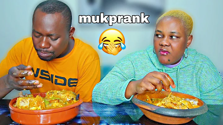 Eyeing My Husband And Pretending To hit him mukprank, Fufu with fish peper soup mukbang