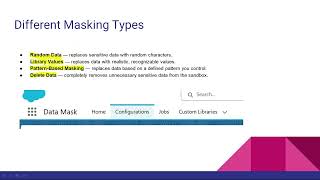 Salesforce Data Mask - Different Masking Types