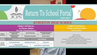 Return to School Message from Atherton Principal