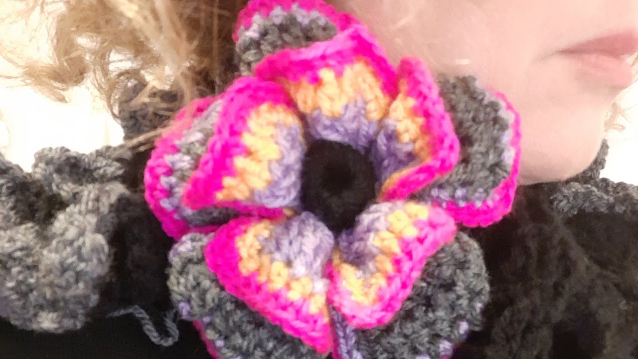 Spettacolare FIORE all'uncinetto espectacular flor de ganchillo spectacular crochet flower壮大なかぎ針編みの花