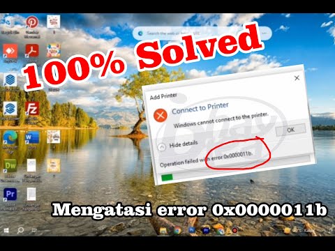 Cara Mengatasi Error Sharing Printer operation failed with error 0x0000011b Windows 10