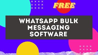 WhatsApp Bulk Messaging Software Overview➡️FREE⬅️ screenshot 2