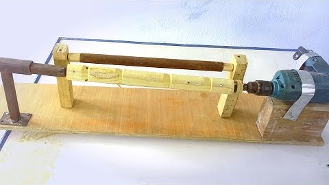 Making Mini Lathe Machine At Home | Diy Woodworking