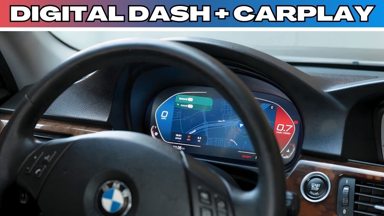 [INSANE NEW RELEASE] – BMW Digital Gauge Cluster w/ Built-In Apple CarPlay & Google Maps Navigation