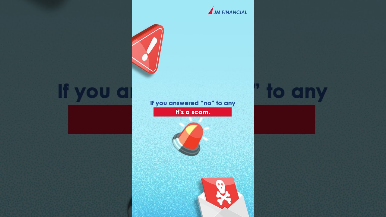 How to spot a Fake Message? | JM Financial's 3-Second Test