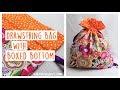 EASY Drawstring Bag with Boxed Bottom - Organize your Life | Whitney Sews