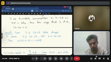 Live session (Week-3) || Computational Commutative Algebra ||NPTEL Course|| Siddhartha Pramanik