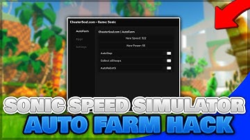 [NEW + OP] ROBLOX | Sonic Speed Simulator Script Hack GUI PASTEBIN 2022 | God Hack | Auto Farm |