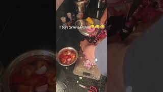 Famous If boys comes to kitchen😛😛😛. Ilane vuntundhi. #crazy #fun #funny #shortsfeed #shorts #kitchen #trend Wealth