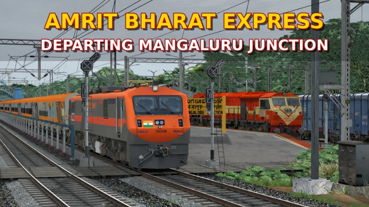 16330 MANGALURU NAGERCOIL AMRIT BHARAT EXPRESS DEPARTING MANGALURU ...