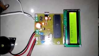 Microcontroller based Overheat detector using Temperature sensor with Buzzer indication