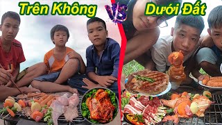 Trẻ Trâu Và Cuộc Thi Buffet Nướng Phong Cách Trên Không Và Dưới Đất | Ăn Mừng 2.500.000 Sub | TQ97