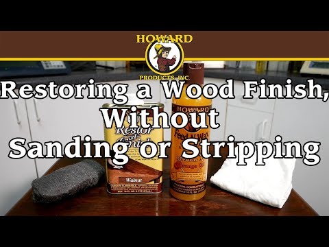 How to restore a wood finish on a bedside cupboard without sanding or stripping