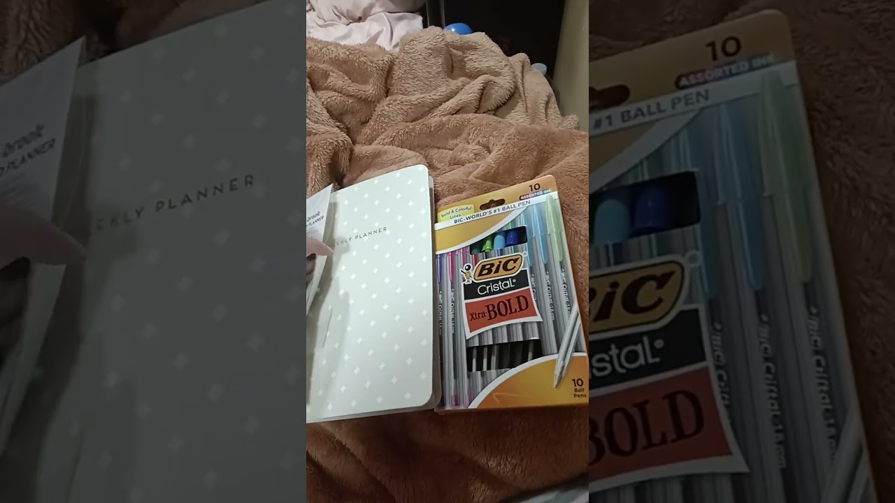 TBR Planner and Pens - starting my Booktube Shorts channel 