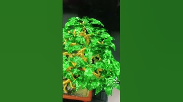 bonsai dáng  thác đổ chế tác thủ công 100% từ dây nhôm dây đồng