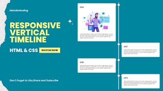 How to Create Responsive Vertical Timeline in HTML & CSS
