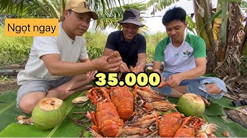 Tôm Luộc Nước Dừa Tươi Ngọt Ngay | Cuộc Sống Nông Thôn
