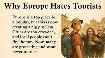 Why Europe Hates Tourists Now || 🎒🌍Learn English Through Story Level 3 || Graded Reader 🎧
