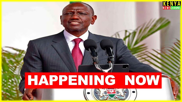 LIVE - Ruto to address the Nation after Sabasaba from Nairobi Kilimani Police Housing Project