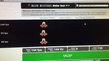 short test 144 fps vs 72 fps vs 36 fps - xl2411z