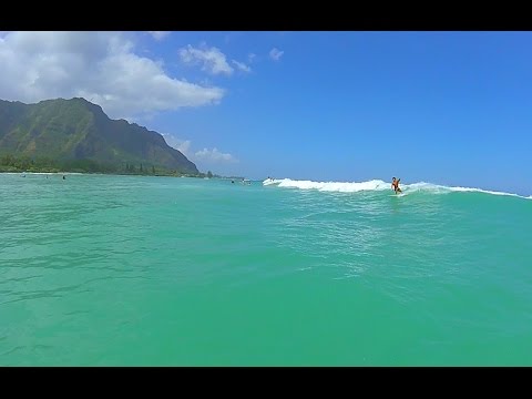 Kualoa Point Surfing, Oahu, Hawaii (GoPro 4 Silver)