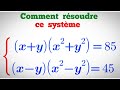 Utilise cette technique pour rsoudre ce systme dquations dans ir 