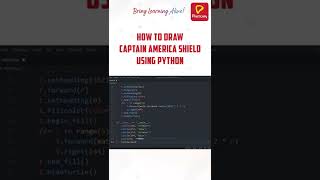 How to draw Captain America Shield using Python | Python | Practically