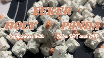 Feker Holy Panda | Stock vs Lubed | Boba U4T and Glorious Panda Comparison | KBD67 lite