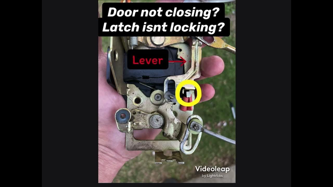 Toyota Tacoma Door Latch Hack Fix - YouTube