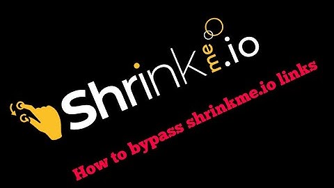 How to open shrinkme links