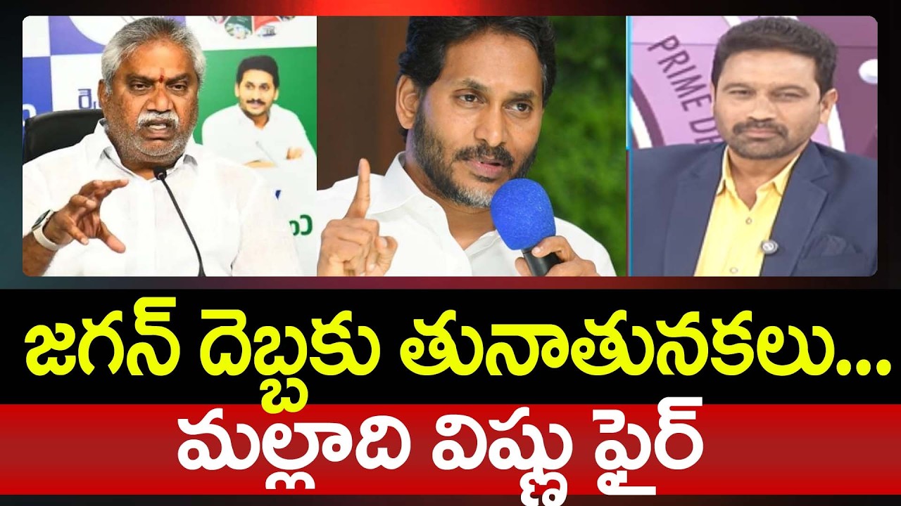 జగన్ దెబ్బకు తునాతునకలు...మల్లాది విష్ణు ఫైర్ : Malladi Vishnu Vs TDP ...