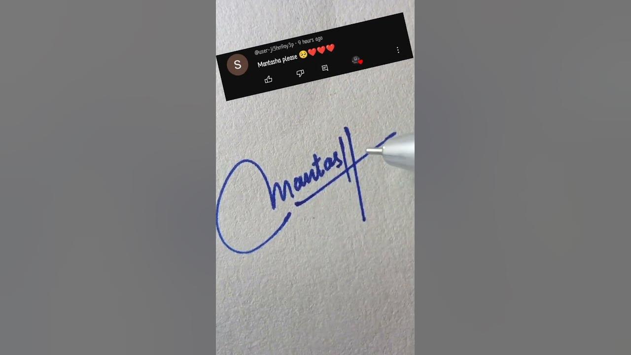 mantasha-name-signature-shortaday-viral-shorts-youtube