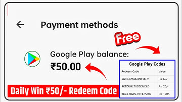 ( Rs.50 Trick ) Google Play Gift Card Earning App | Free Redeem Code | New Redeem Code Earning App