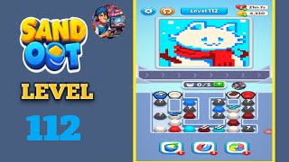 Sand out color puzzle level  112 solution and walkthrough 