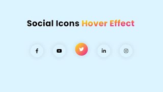 How To Make Hover Effect on Website Using HTML and CSS | Icons Animation on Website