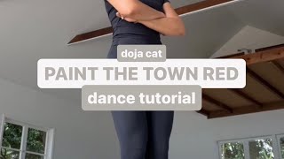 PAINT THE TOWN RED by Doja Cat - Dance Tutorial (Viral TikTok Dance)