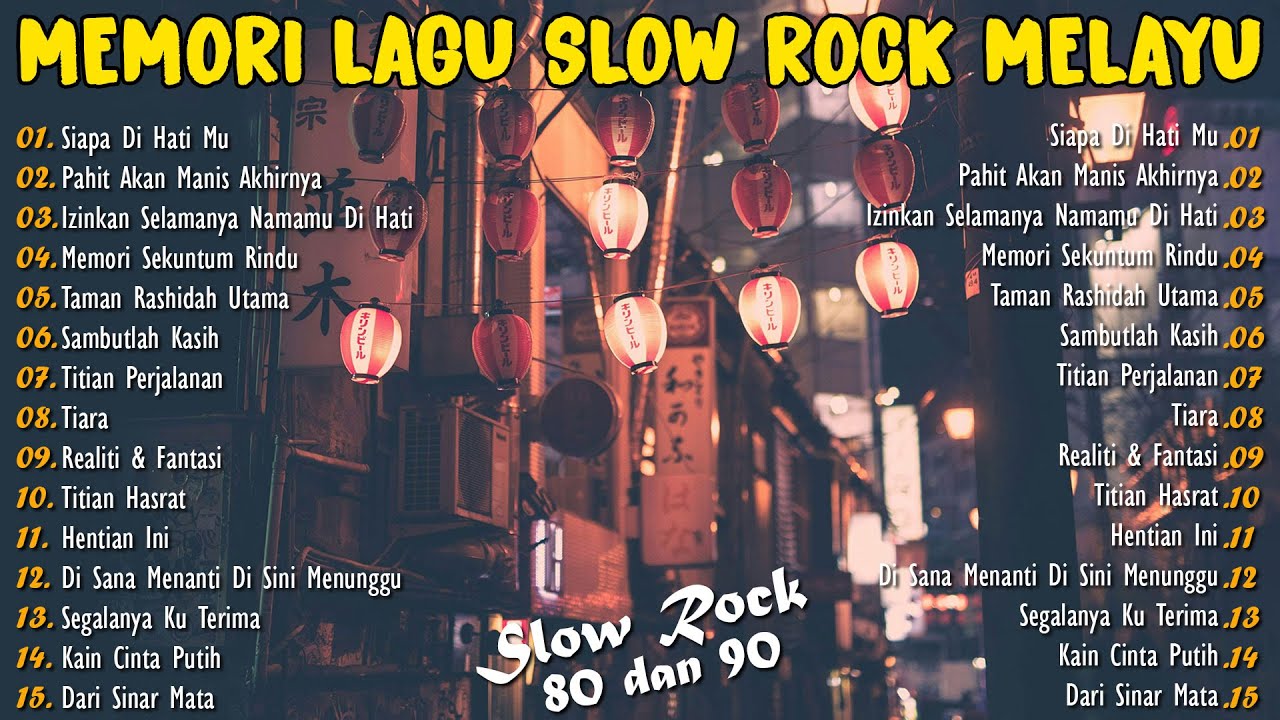 LAGU SLOW ROCK MALAYSIA 80-90AN - LAGU JIWANG 80AN DAN 90AN TERBAIK - KOLEKSI LAGU JIWANG LEGANDA
