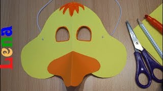 Enten Maske basteln 🦆 How to make Duck Mask DIY 🦆 как сделать маску утки