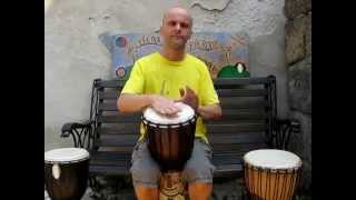 Buben Djembe 50 cm - ruční rytmický nástroj ve speciální úpravě - YouTube