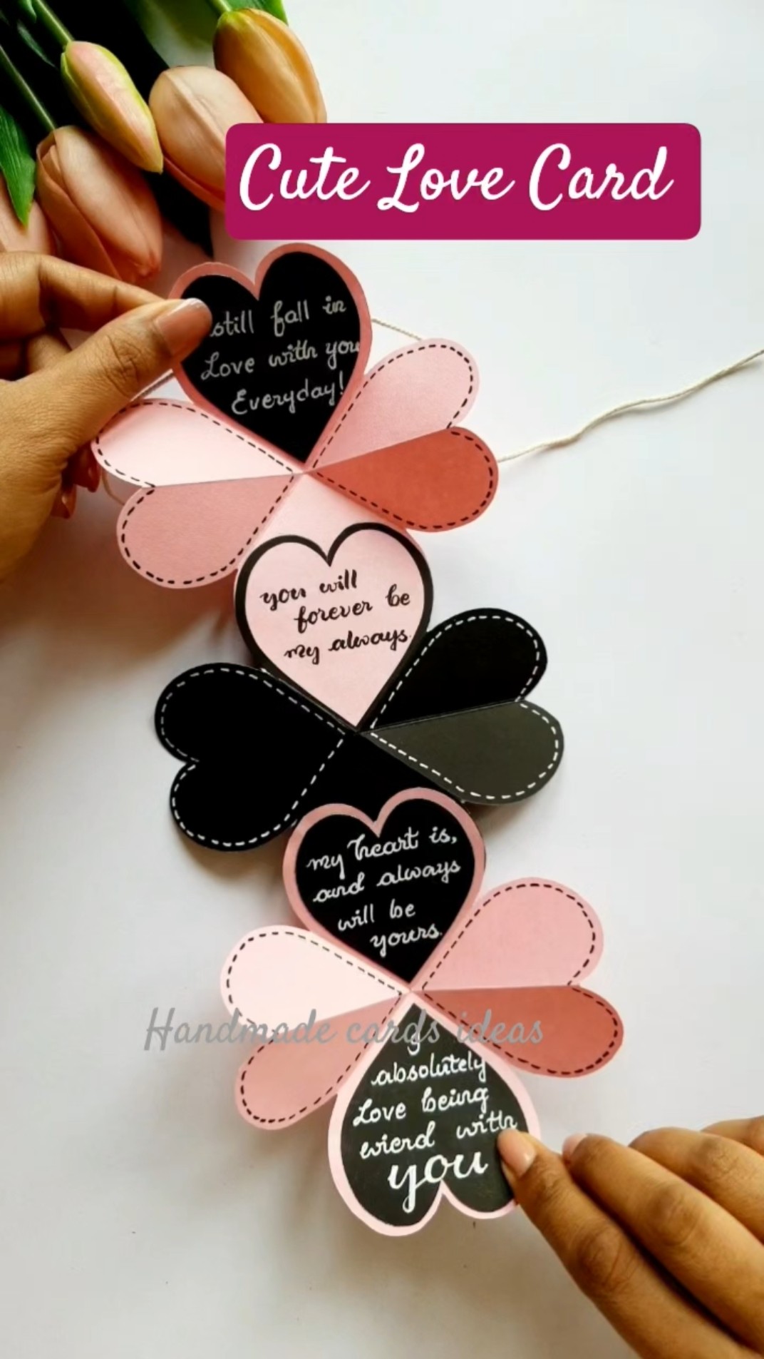 BOYS ll PLANET イチェン 直筆手紙 ハート設立会 DIY Cute Valentine's Day Card ❤️. #shorts #ytshorts #crafting