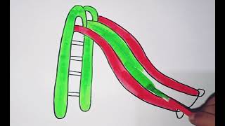 How to Draw Cute and Easy Slide | Easy Drawing, Painting and Coloring for Kids & Toddlers by Cho Cho Tv Star 101 views 6 days ago 3 minutes, 22 seconds