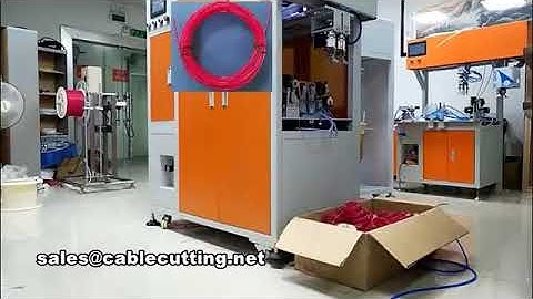 full automatic wire cutting cable winding and tying machine